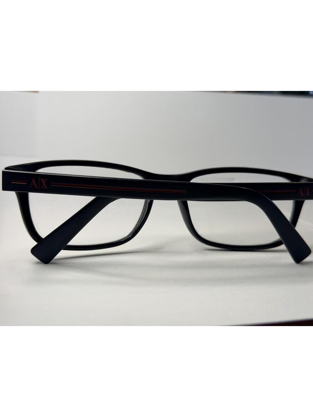 Armani Exchange Black Rectangular Eyeglass Frames
